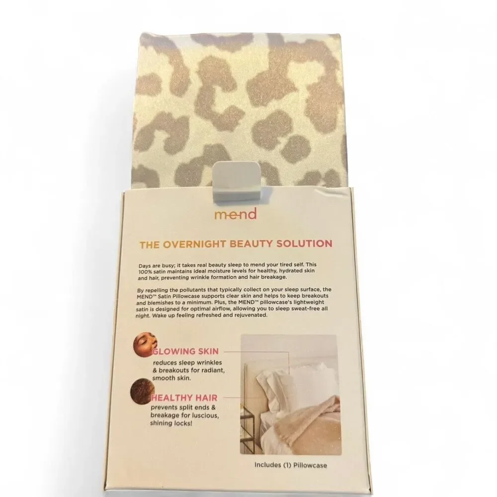 Mend Soft and silky satin pillowcase for healthy hair and skin Queen Size